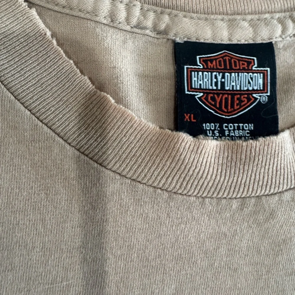 Vintage Harley Davidson Cropped Distressed Sleeveless Y2K muscle tank boxy XL